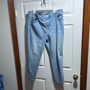 Terra & Sky Light Blue High-Rise Slim Jeans